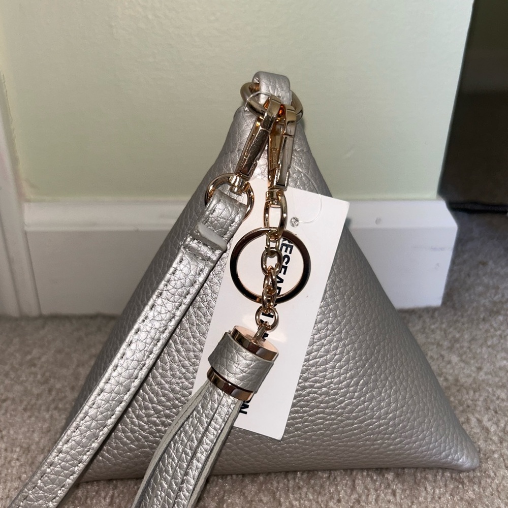Silver Pyramid Wristlet